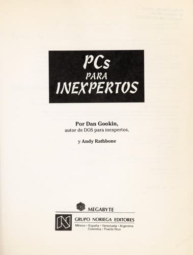 Cover image for PC's Para Inexpertos