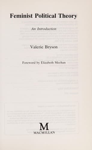 Cover image for Feminist political theory