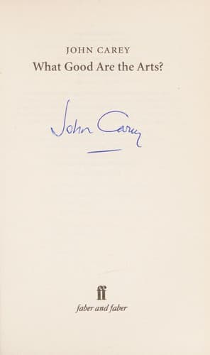 Cover image for What good are the arts?
