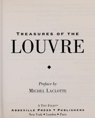 Cover image for Treasures of the Louvre