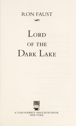 Cover image for Lord of the dark lake