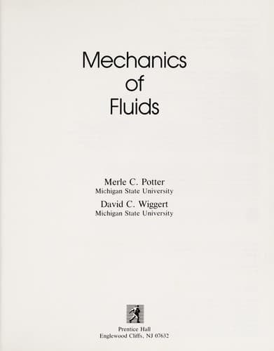 Cover image for Mechanics of fluids