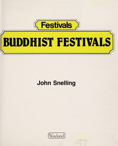 Cover image for Buddhist festivals