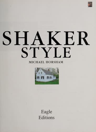 Cover image for Shaker style