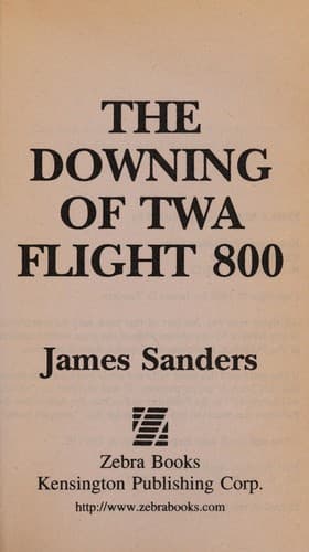 Cover image for The downing of TWA flight 800