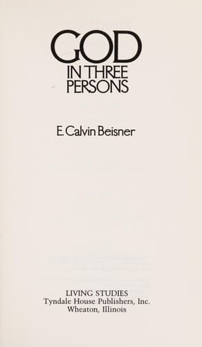 Cover image for God in three persons