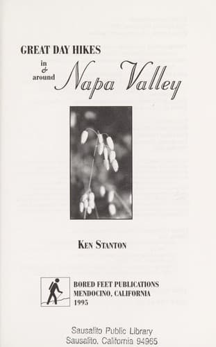 Cover image for Great day hikes in & around Napa Valley