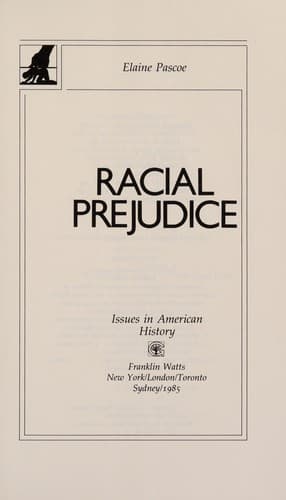 Cover image for Racial prejudice