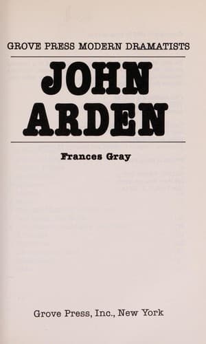Cover image for John Arden