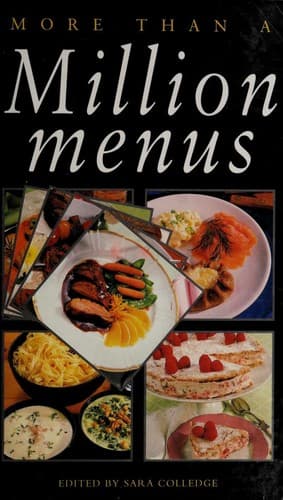 Cover image for More Than a Million Menus