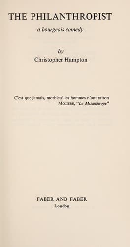Cover image for The philanthropist