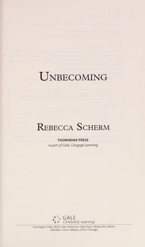 Cover image for Unbecoming