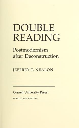 Cover image for Double reading