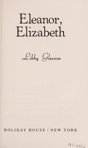 Cover image for Eleanor, Elizabeth