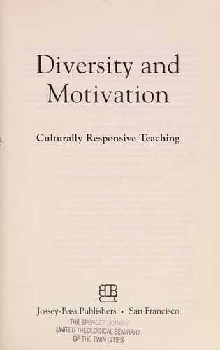 Cover image for Diversity and motivation