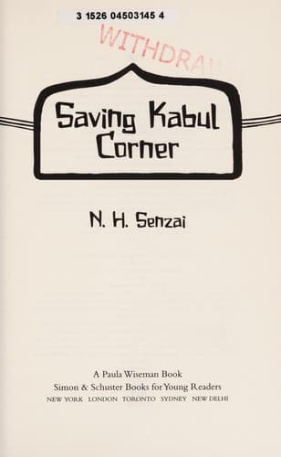 Cover image for Saving Kabul Corner