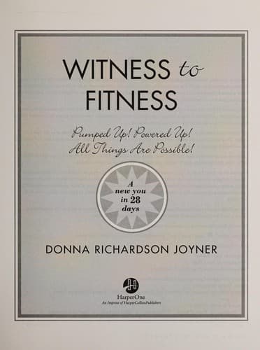 Witness to fitness