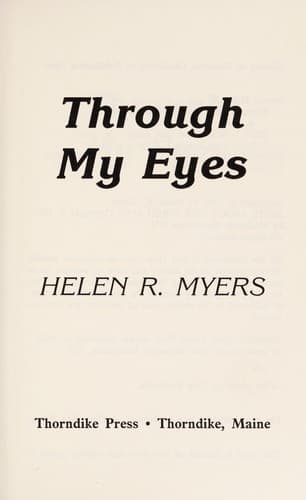 Cover image for Through my eyes