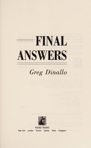 Cover image for Final answers