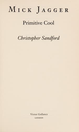 Cover image for Mick Jagger