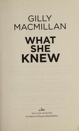 Cover image for What She Knew