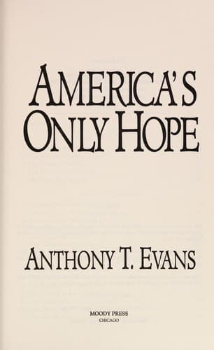 Cover image for America's only hope