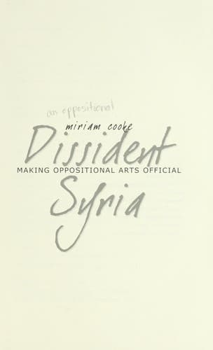 Cover image for Dissident Syria