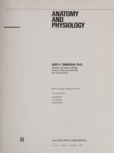 Cover image for Anatomy and physiology