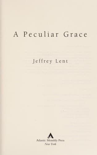 Cover image for A peculiar grace