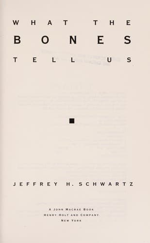 Cover image for What the bones tell us