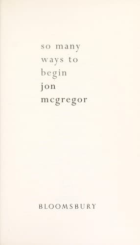 Cover image for So many ways to begin