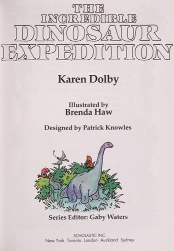 Cover image for The Incredible Dinosaur Expedition