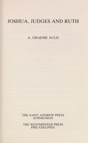 Cover image for Joshua, Judges and Ruth