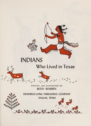 Cover image for Indians who lived in Texas