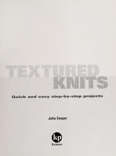 Cover image for Textured knits