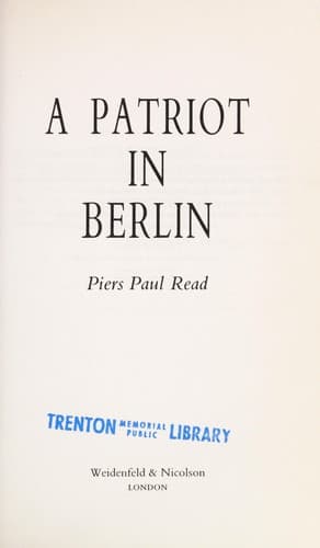 Cover image for A patriot in Berlin