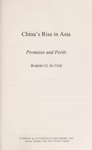 Cover image for China's rise in Asia