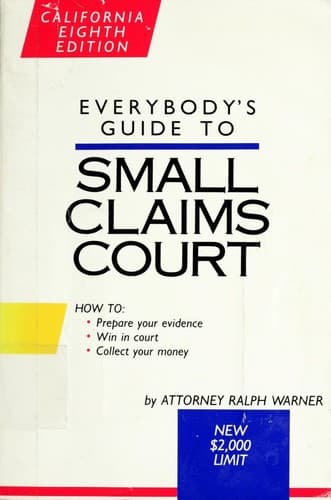 Cover image for Everybody's guide to small claims court