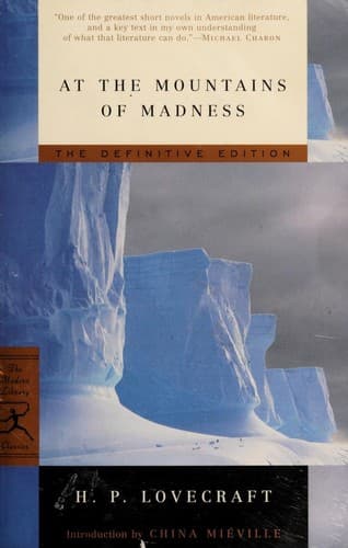 Cover image for At the mountains of madness