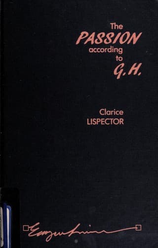 Cover image for The passion according to G.H.