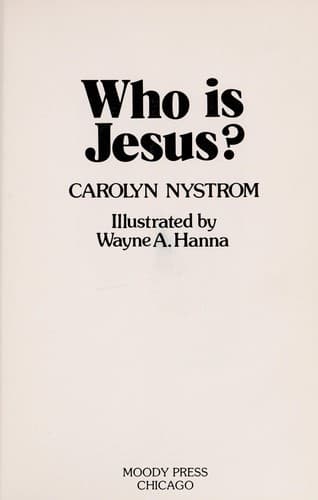 Cover image for Who is Jesus?