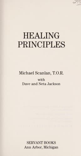 Cover image for Healing Principles