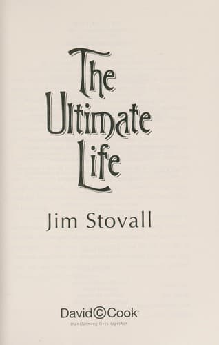 Cover image for The Ultimate Life