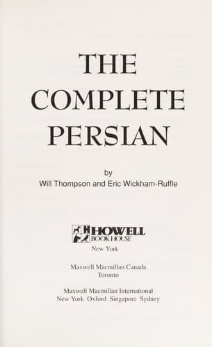 Cover image for The complete Persian