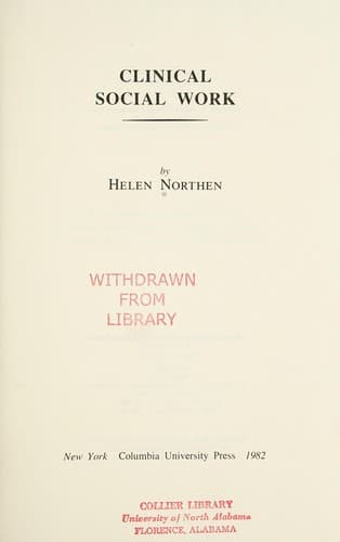 Cover image for Clinical social work