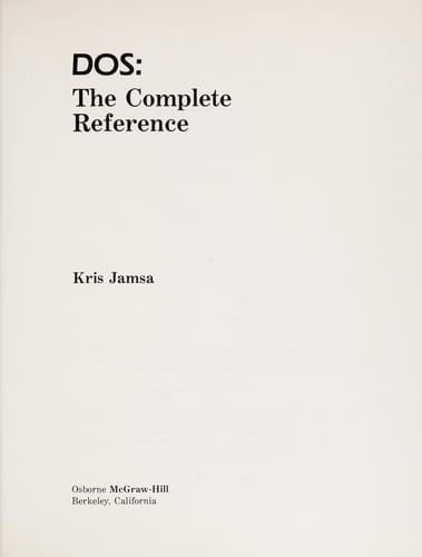 Cover image for DOS