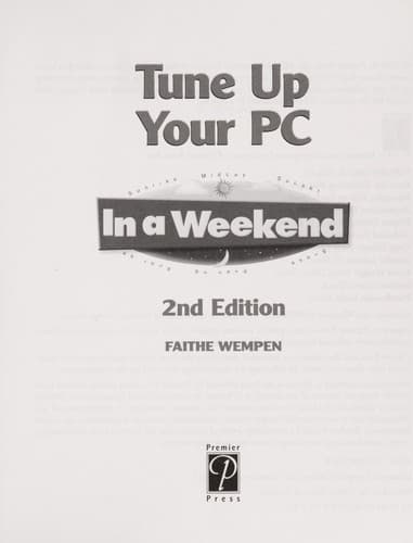 Cover image for Tune up your PC in a weekend