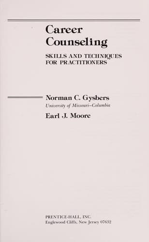Cover image for Career counseling