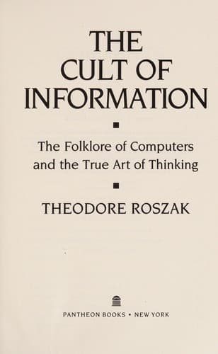 Cover image for The cult of information