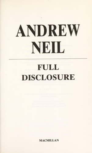 Cover image for Full disclosure